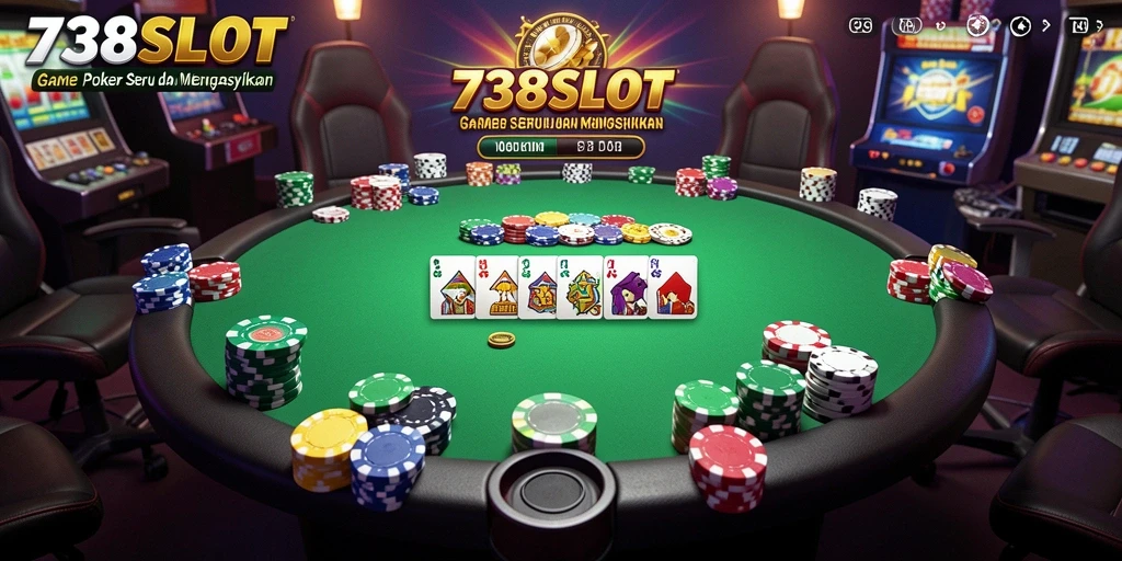 Screenshot gameplay Poker 738SLOT yang menarik dan interaktif.