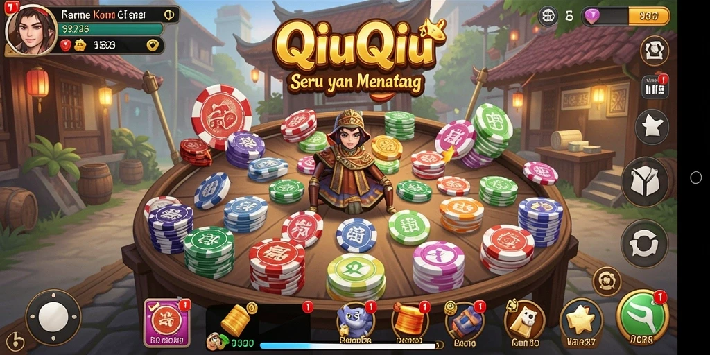 Screenshot gameplay QiuQiu yang menegangkan di 93337.