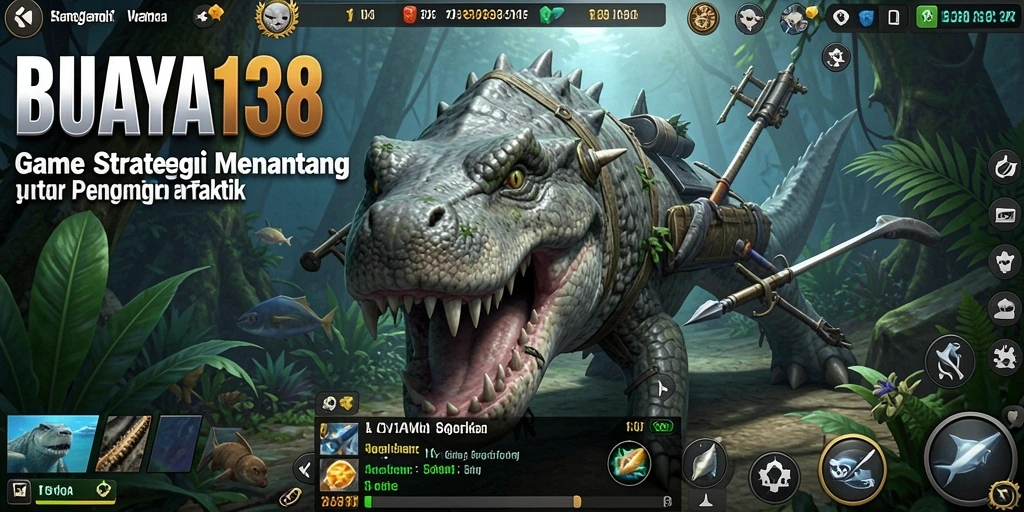Screenshot gameplay <strong>BUAYA138</strong> yang menunjukkan pertarungan strategis di medan perang.