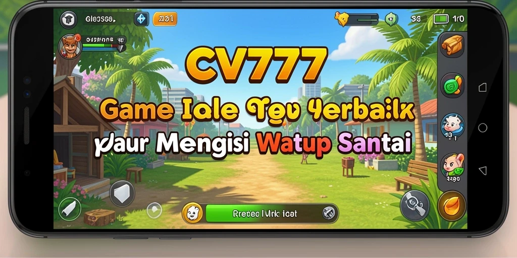 Gameplay CV777 yang menampilkan karakter menghasilkan sumber daya secara otomatis.