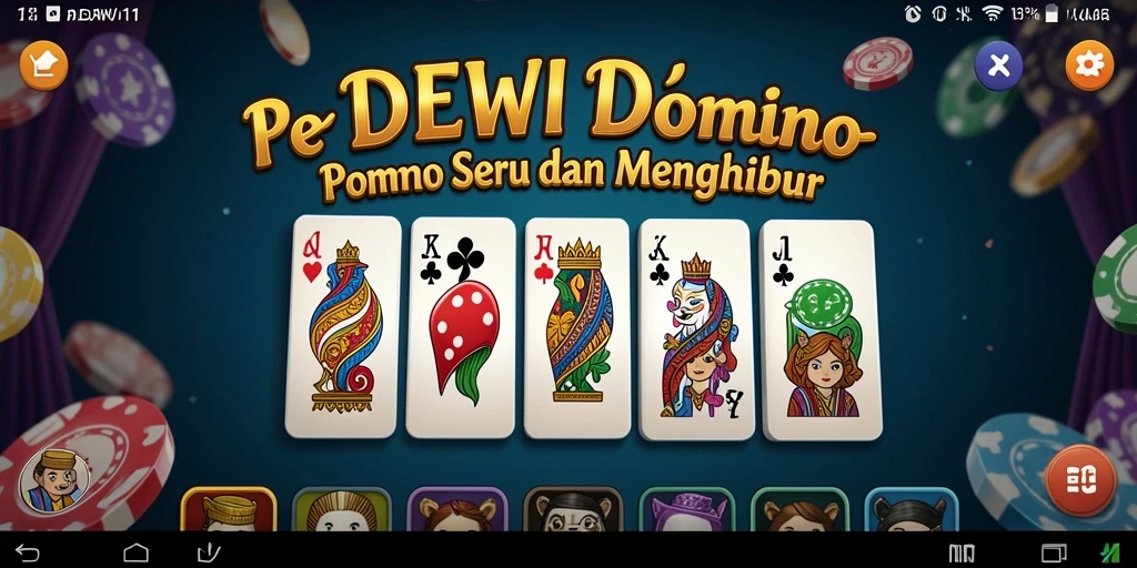 Tampilan gameplay Domino yang menarik di DEWI11.