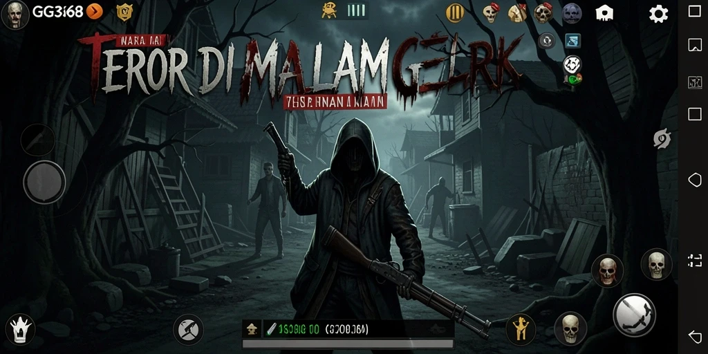 Gameplay GG368 yang intens dan menegangkan saat menjelajahi kegelapan.